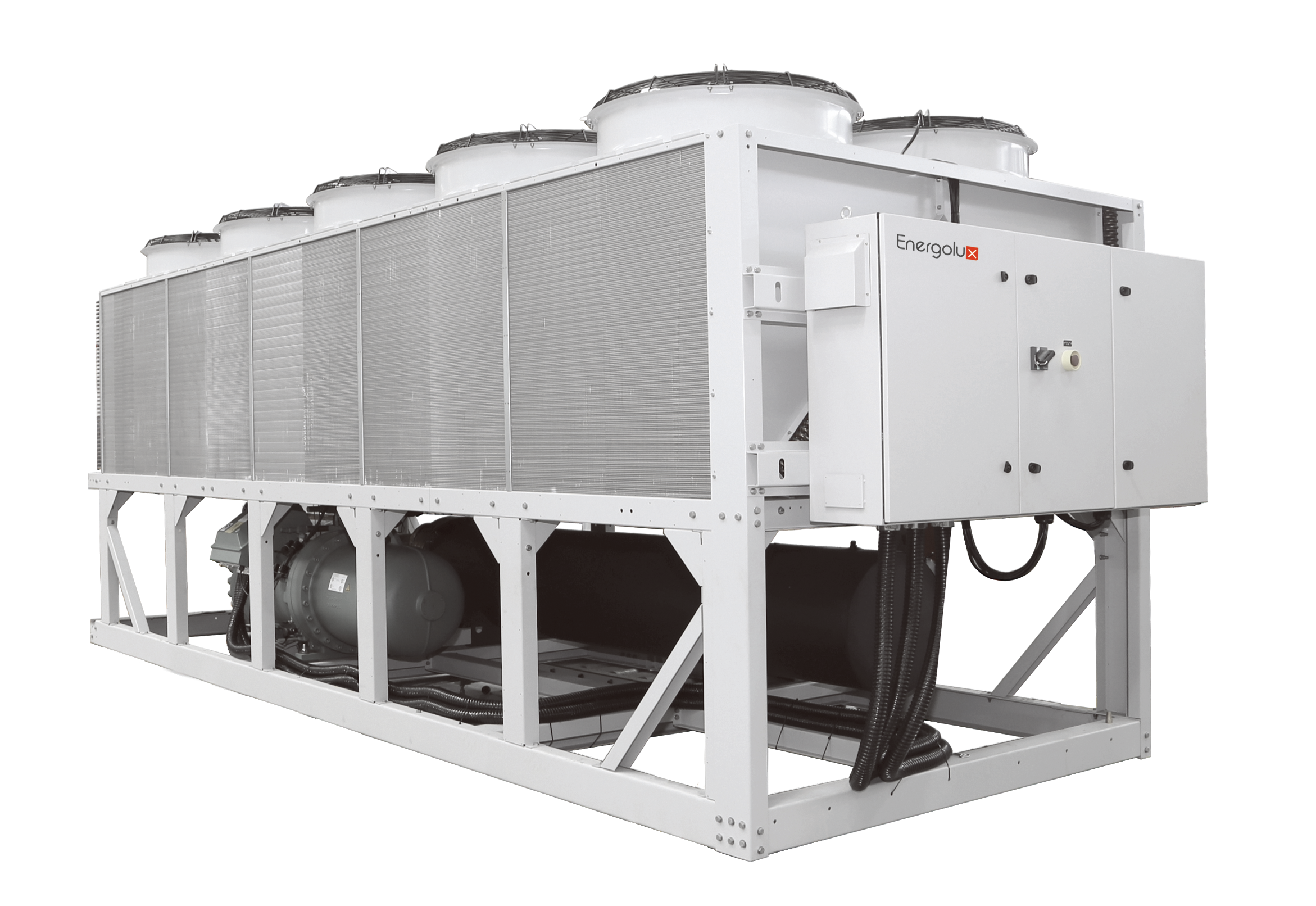 Модульный воздухоохлаждаемый чиллер Energoluxс винтовым компрессором SCAW-M1000VC